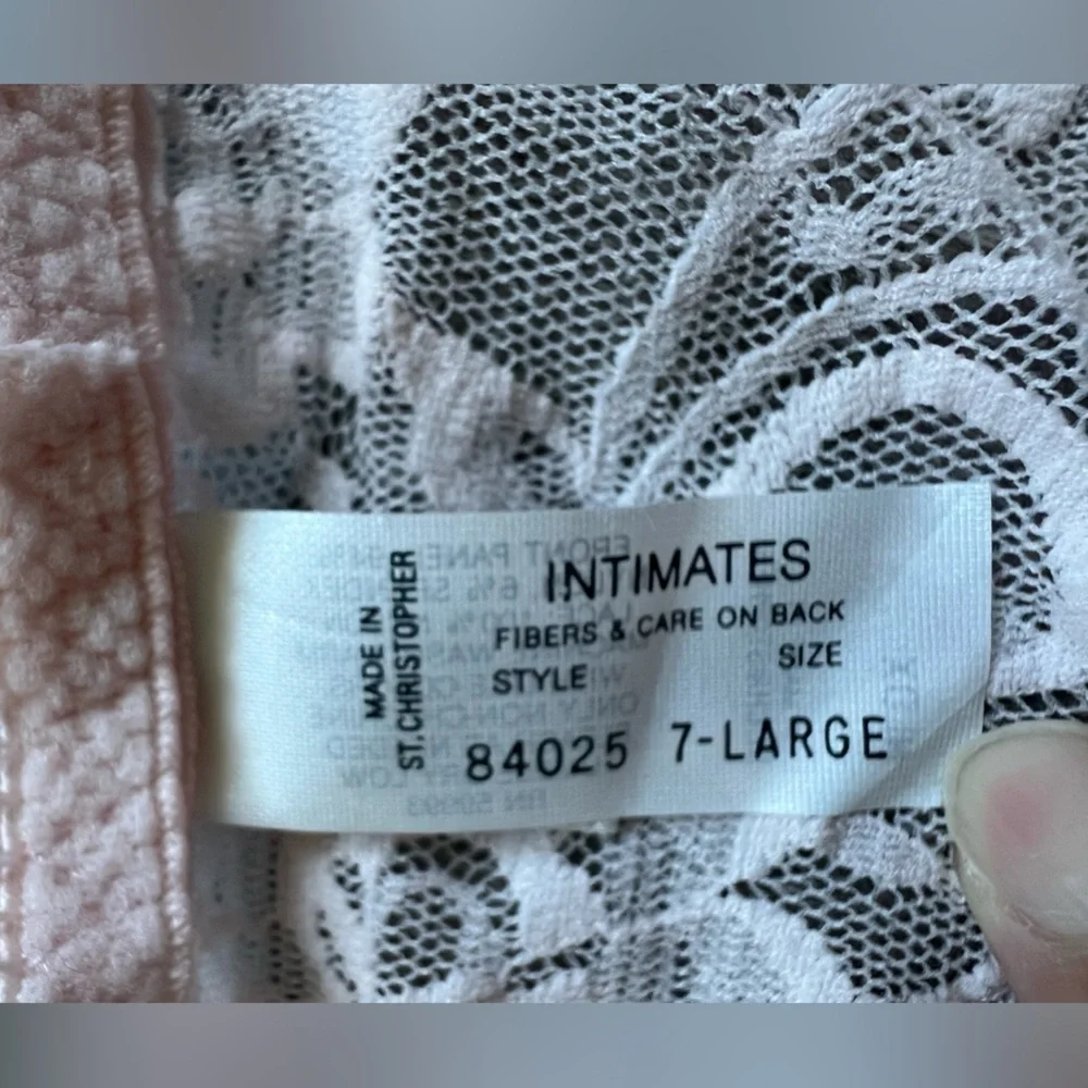 Christian Dior Intimates Blush Pink Satin & Sheer Floral Lace Panties. Sz L NWT! - Picture 5 of 6